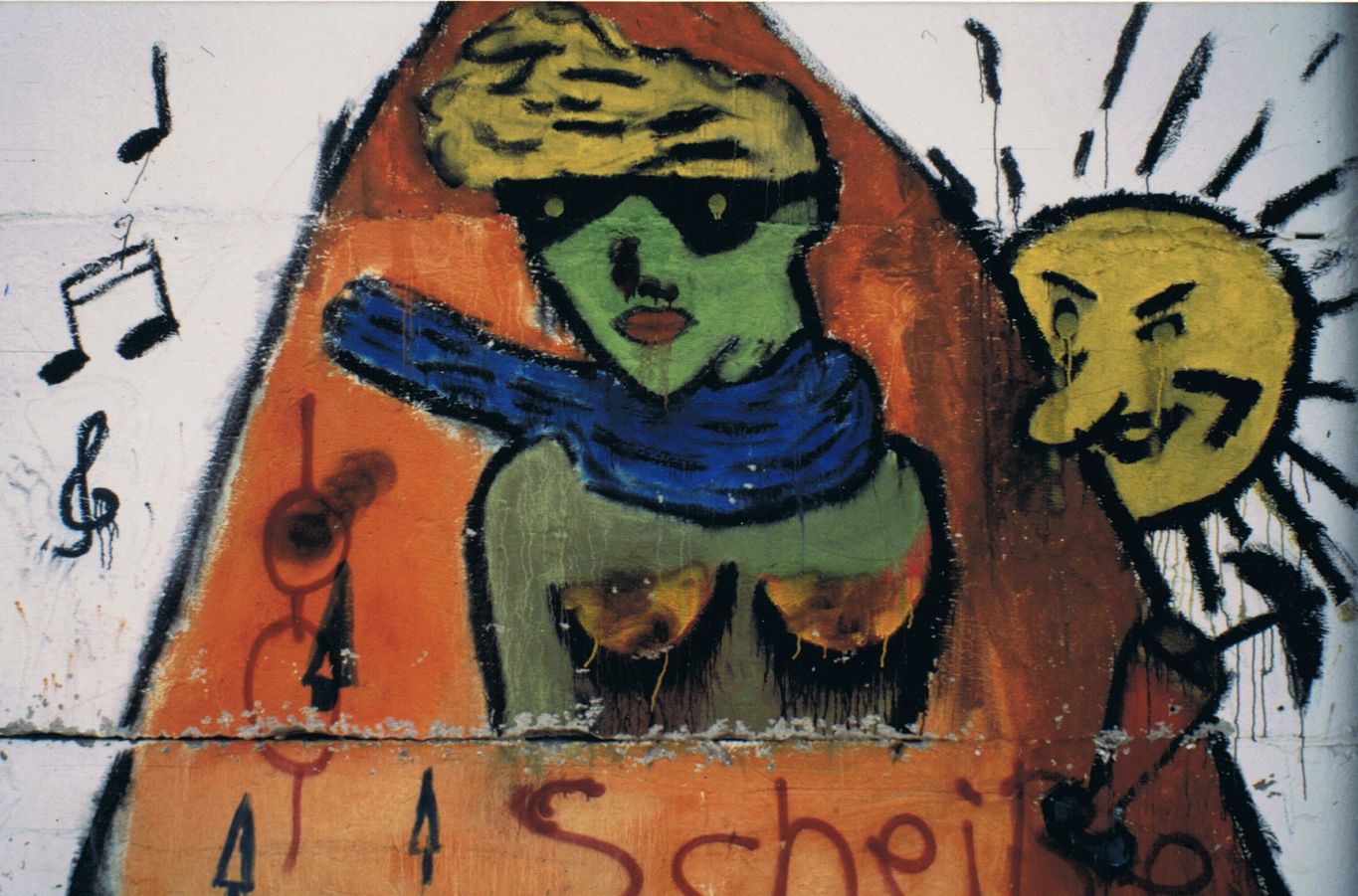 Der Schrei, drehbar, Öl auf Leinwand, 100 x 100 cm,Berlin 1981